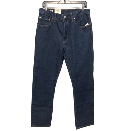 Jeans Straight By Levis In Blue Denim, Size:10