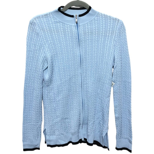 Cardigan By Misook In Blue, Size:Xs