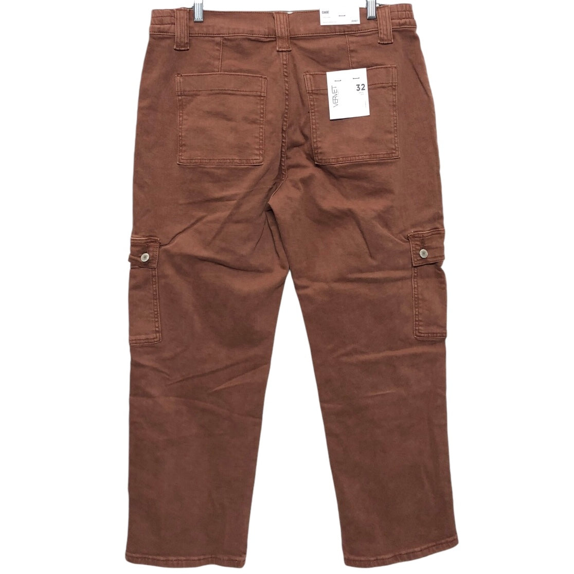 Jeans Straight By Vervet In Brown, Size:14