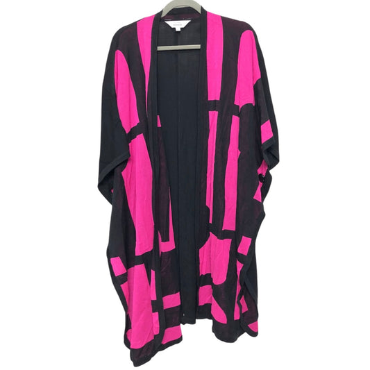 Cardigan By Misook In Black & Pink, Size:Xs