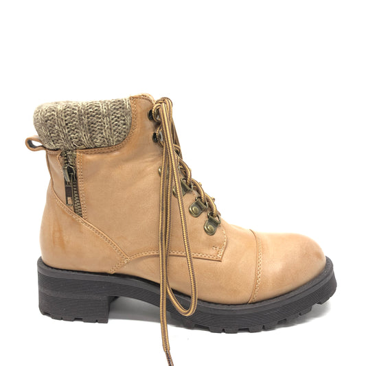 Boots Ankle Heels By Mia In Tan, Size: 7