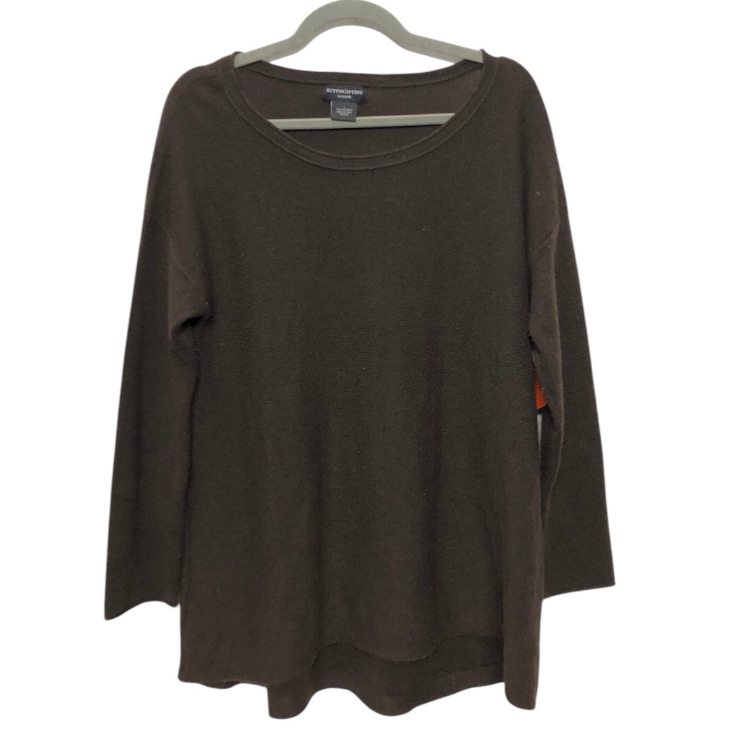 Sweater Cashmere By Sutton Studio In Brown, Size:L