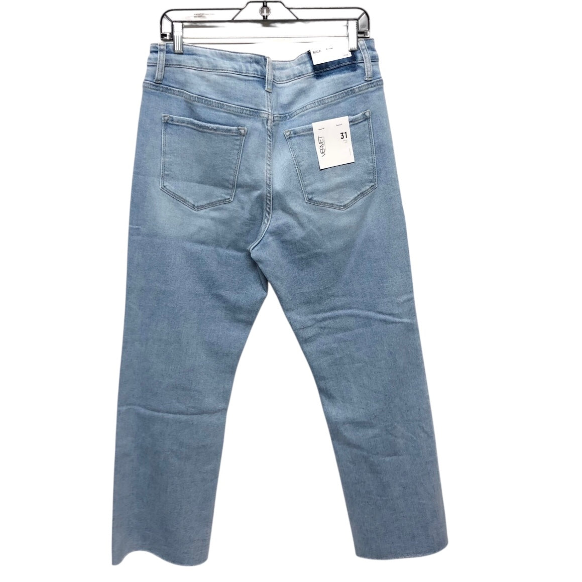 Jeans Straight By Vervet In Blue Denim, Size:12