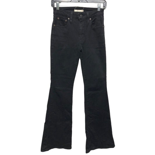 Jeans Flared By Levis In Black, Size:2