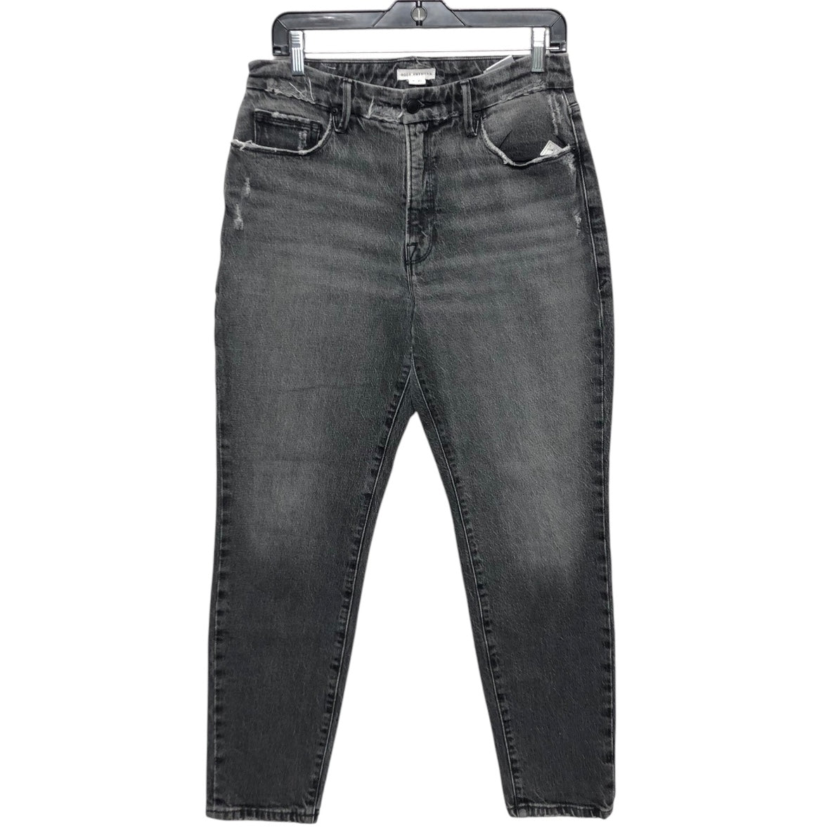 Jeans Straight By Good American In Black, Size:4