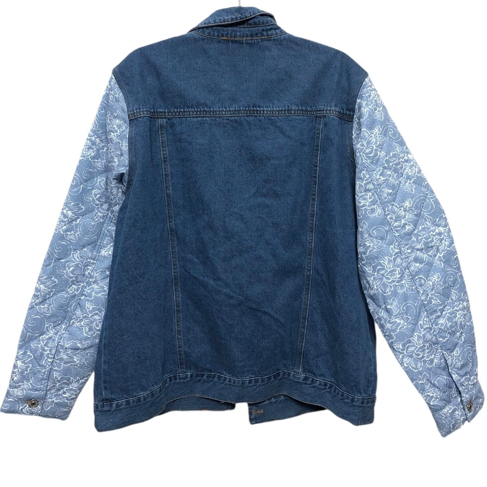 Jacket Denim By Clothes Mentor In Blue, Size:L