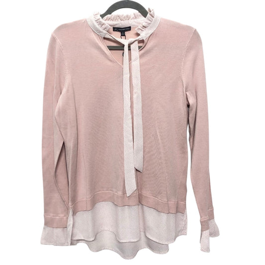 Top Ls By Adrianna Papell In Pink & White, Size:S