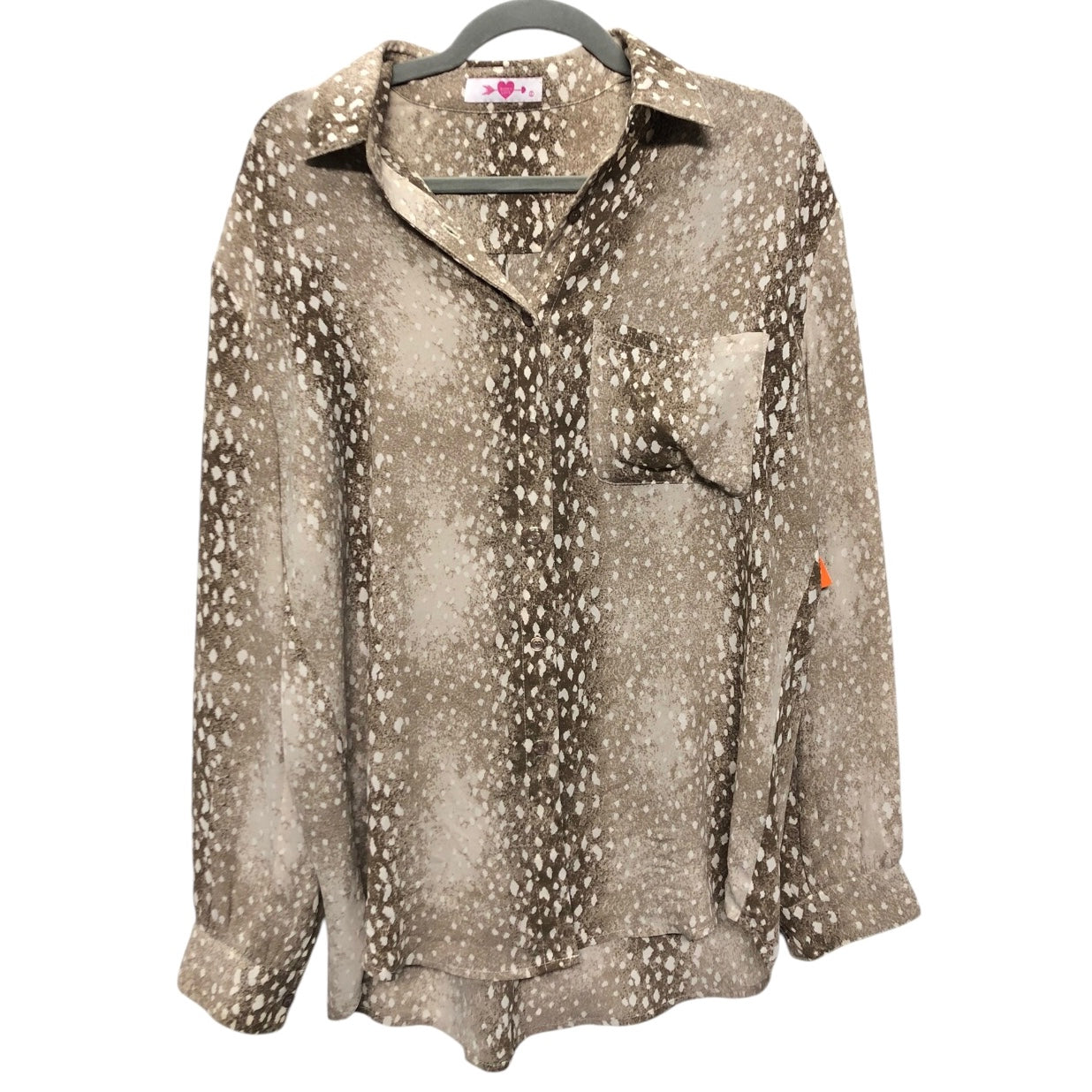 Top Ls By Buddy Love In Tan & White, Size:S