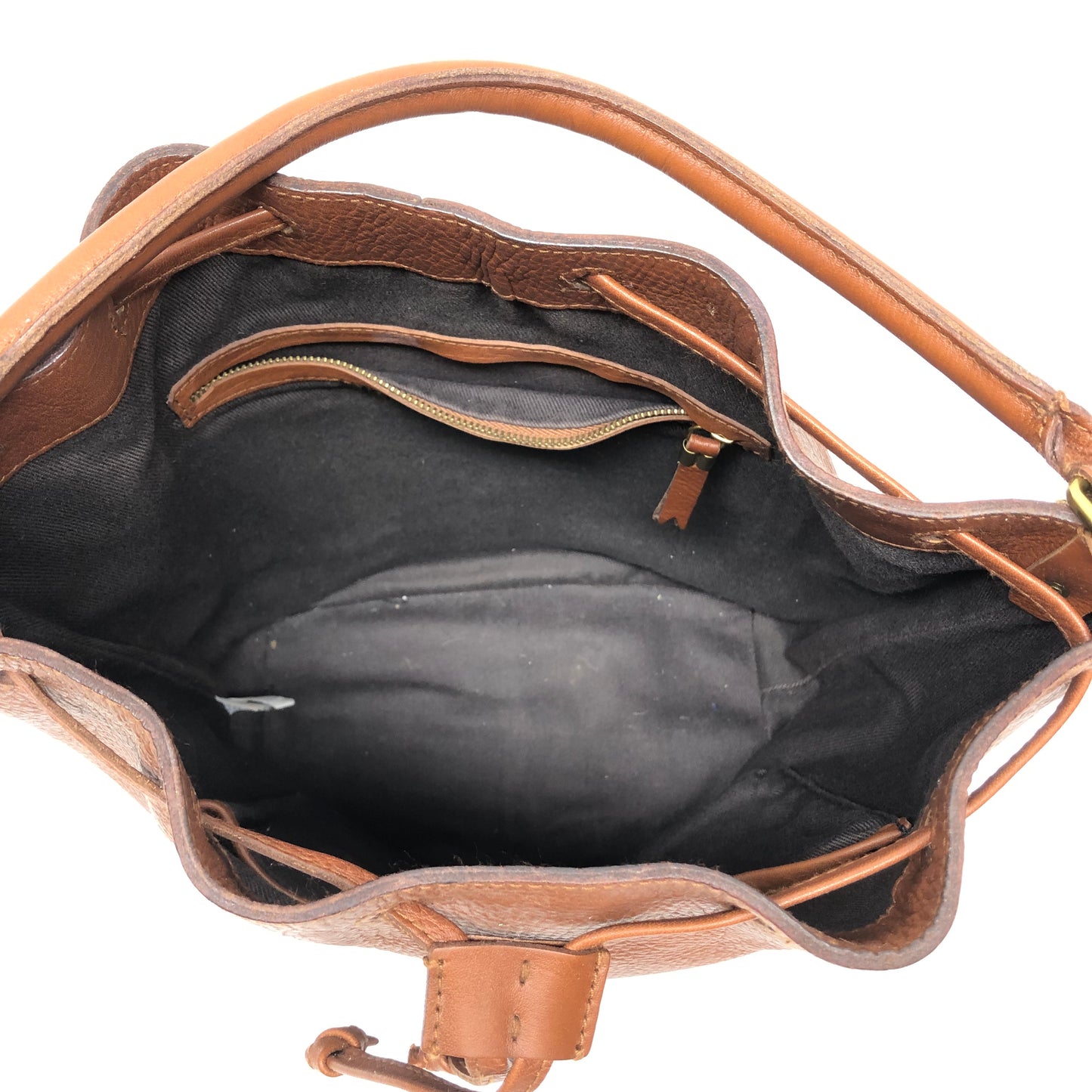 Handbag Leather By Madewell, Size: Medium