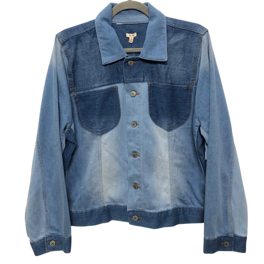 Jacket Denim By Reba In Blue, Size:Xl