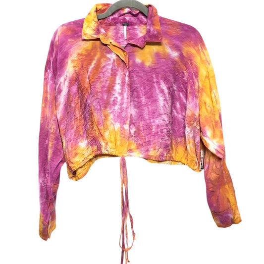 Top Ls By Young Fabulous & Broke In Pink & Yellow, Size:S