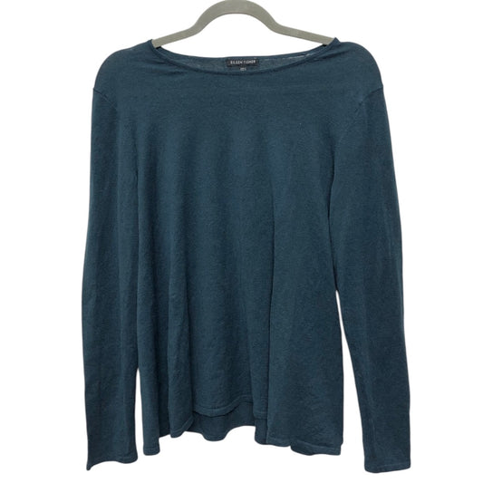 Top Ls By Eileen Fisher In Teal, Size:S