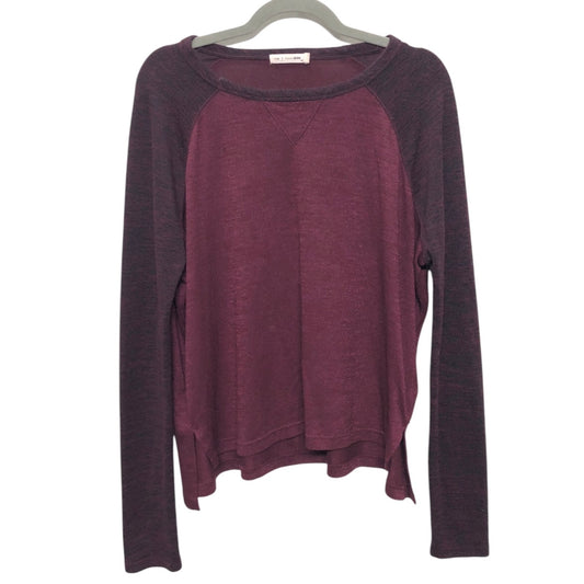Top Ls Basic By Rag & Bones Jeans In Maroon, Size:S