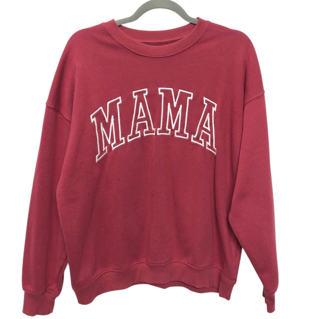 Sweatshirt Crewneck By Cmc In Red, Size:M