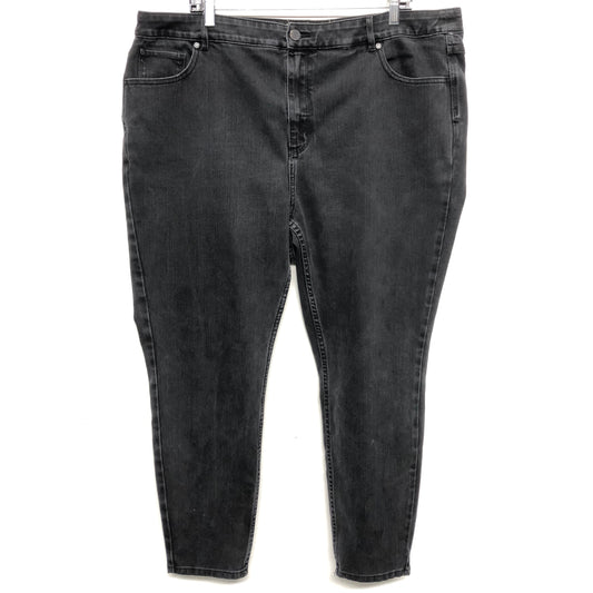 Jeans Skinny By Soft Surroundings In Grey Denim, Size:20