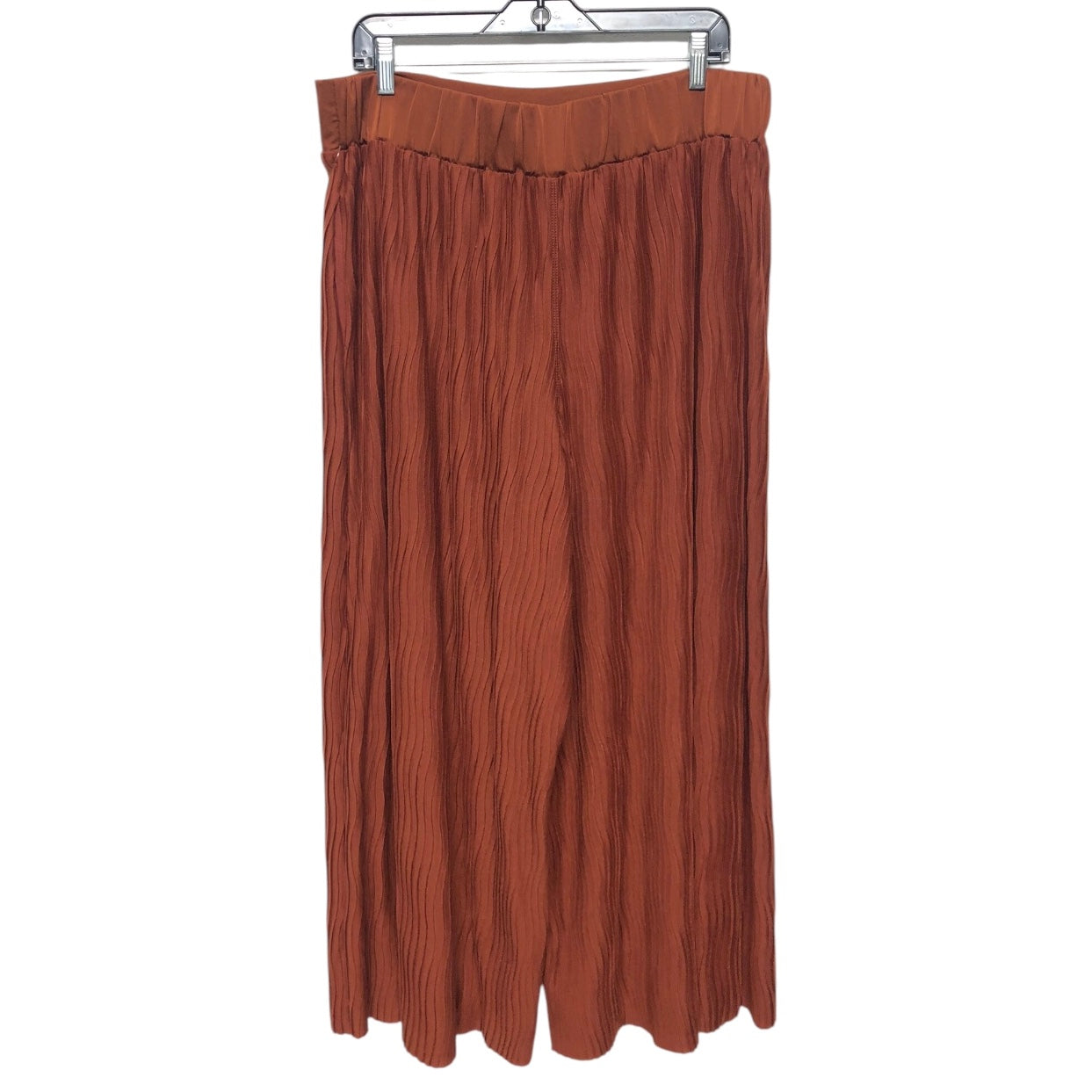 Pants Wide Leg By Anthropologie In Brown & Red, Size:L