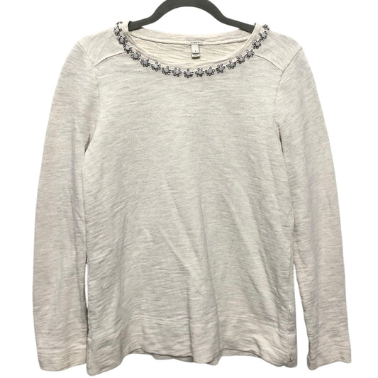 Sweatshirt Crewneck By J. Crew In Beige, Size:S