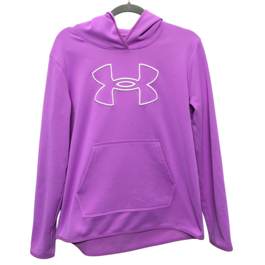 Athletic Sweatshirt Hoodie By Under Armour In Purple, Size:M