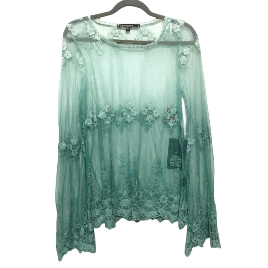 Top Ls By Love Stitch In Teal, Size:S