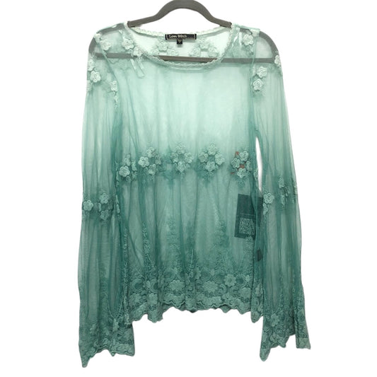 Top Ls By Love Stitch In Teal, Size:S
