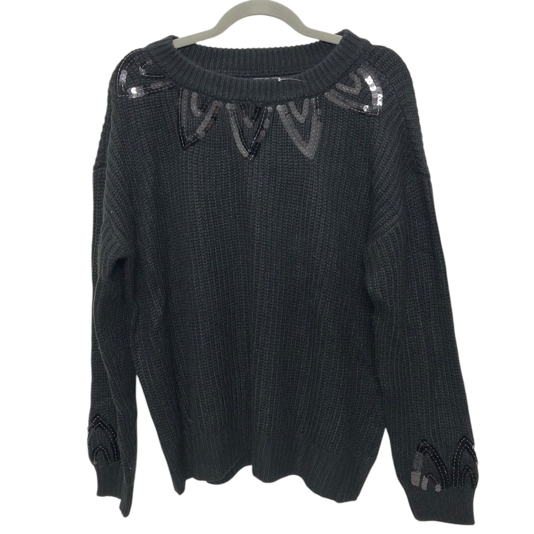 Sweater By G By Giuliana In Black, Size:Xl