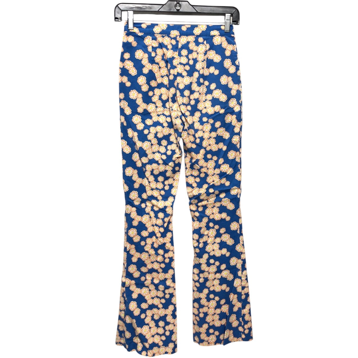 Jeans Flared By Urban Outfitters In Blue & Yellow, Size:0