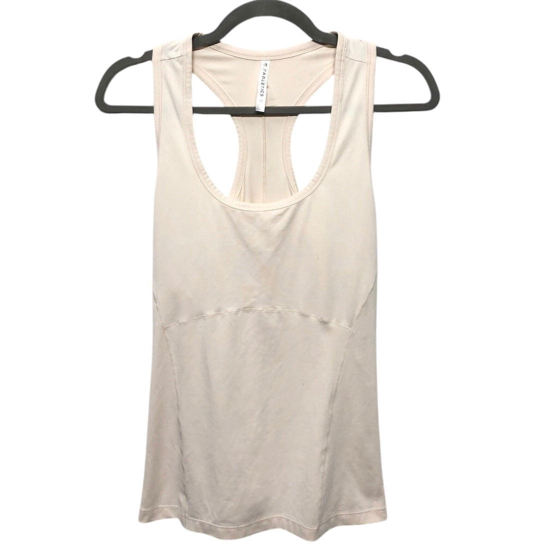 Athletic Tank Top By Fabletics In Cream, Size:M