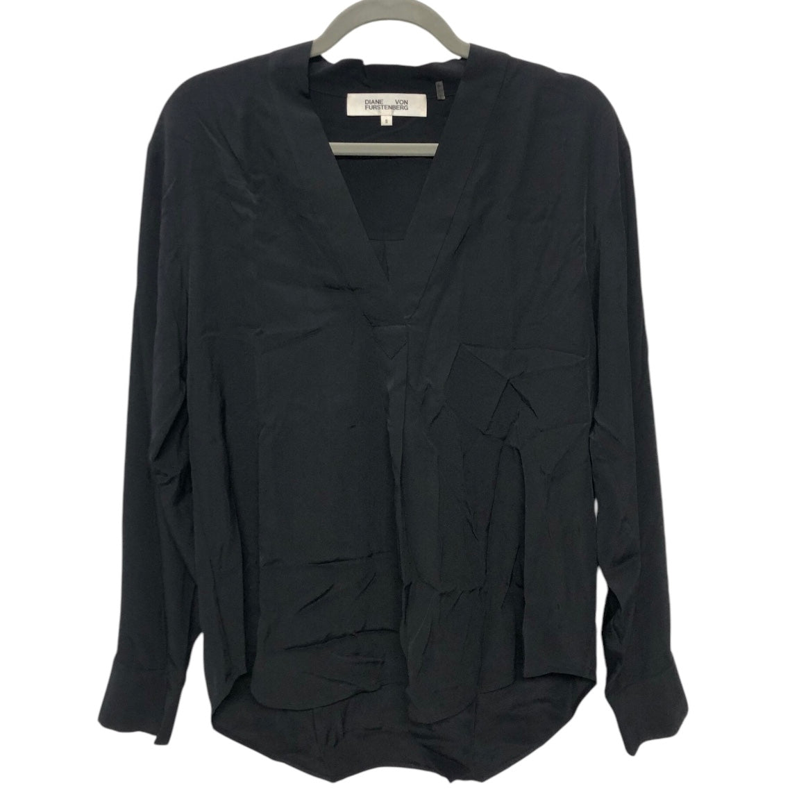 Blouse Designer By Diane Von Furstenberg In Black, Size:S