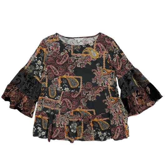Tunic Ls By John Mark In Black, Size:S
