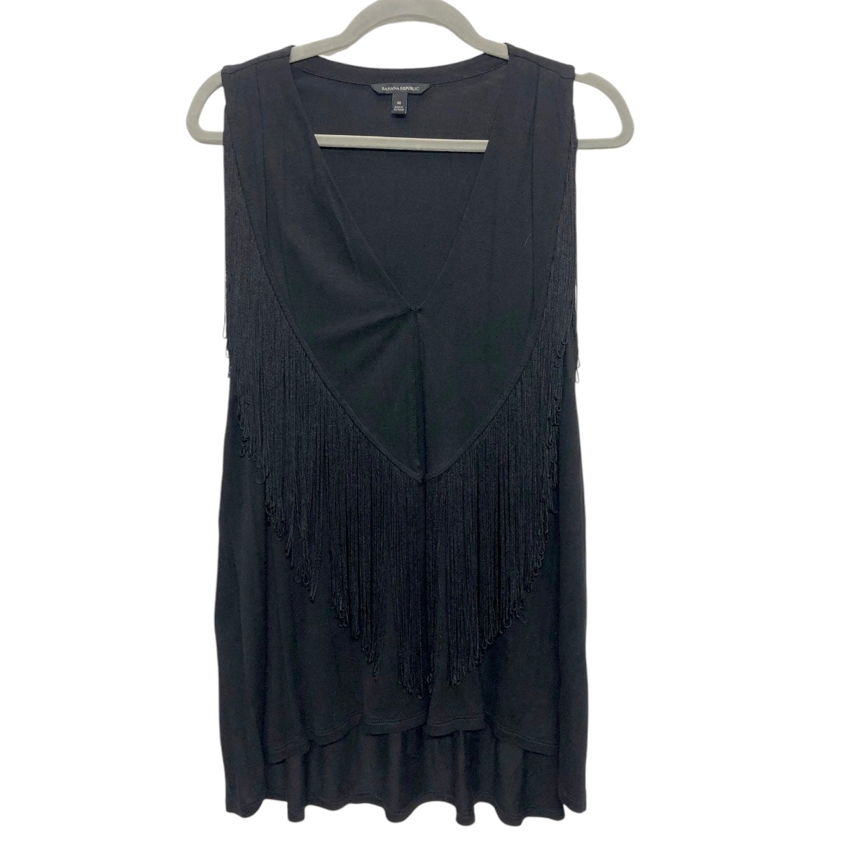 Top Sleeveless By Banana Republic In Black, Size:M