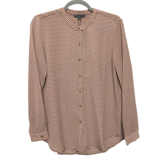 Top Ls By Adrianna Papell In Brown & White, Size:S
