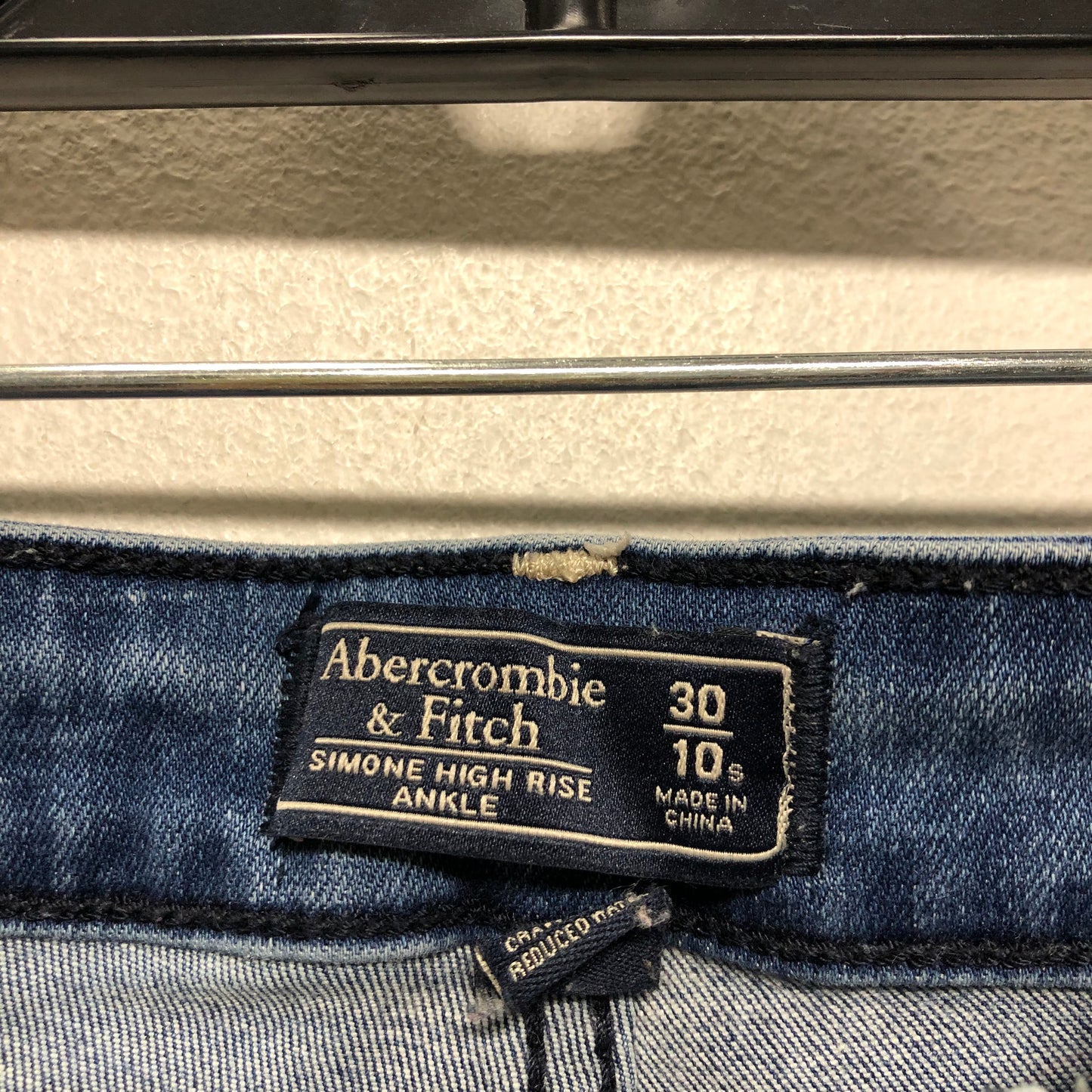 Jeans Skinny By Abercrombie And Fitch In Blue Denim, Size:10P