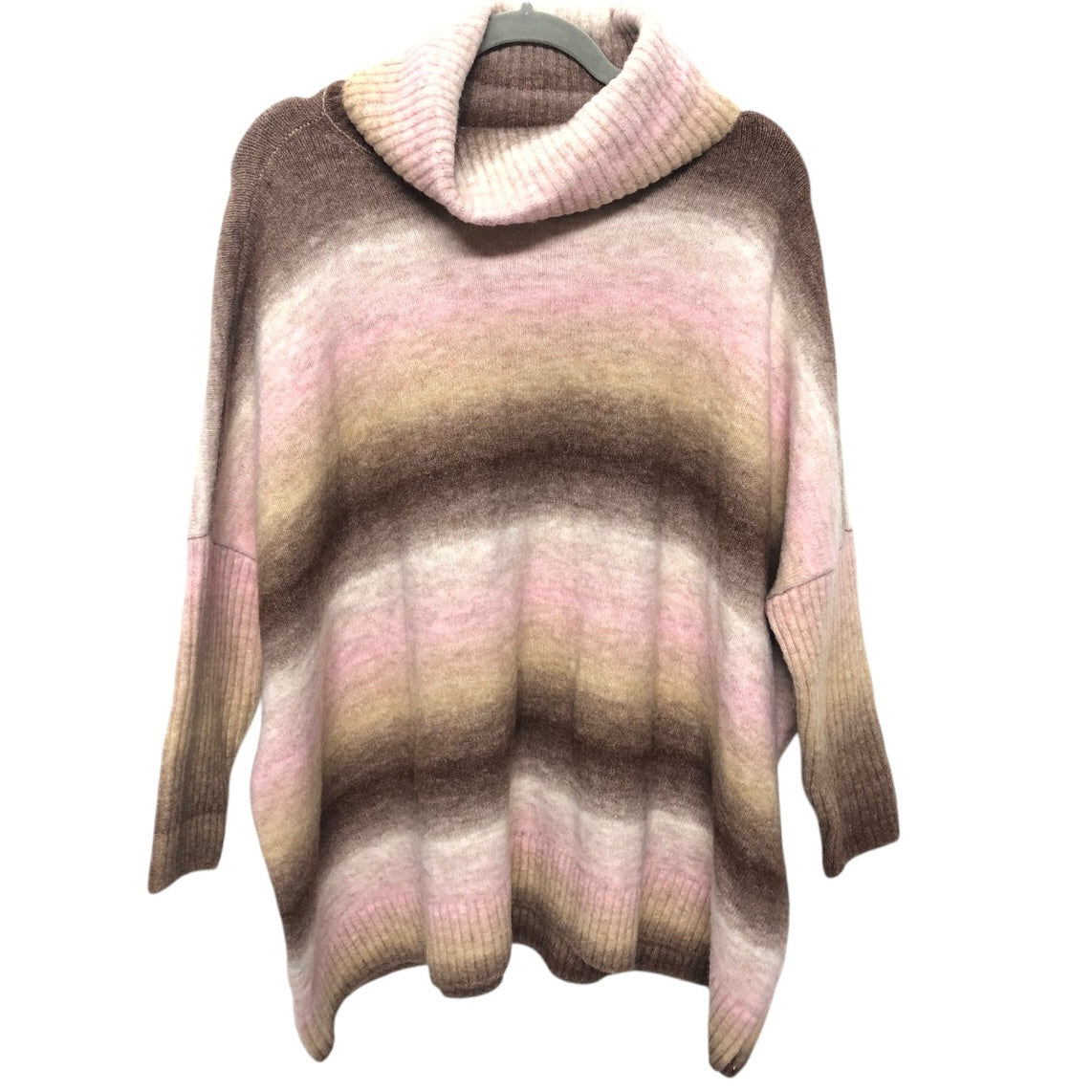 Sweater By Loft In Brown & Pink, Size:M