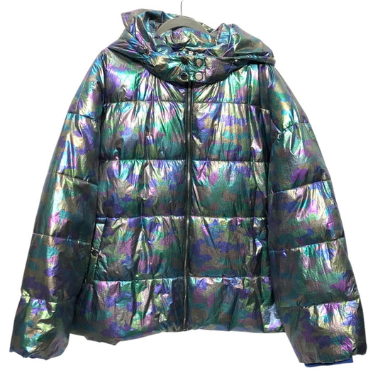 Coat Puffer & Quilted By Shein In Multi, Size:4X