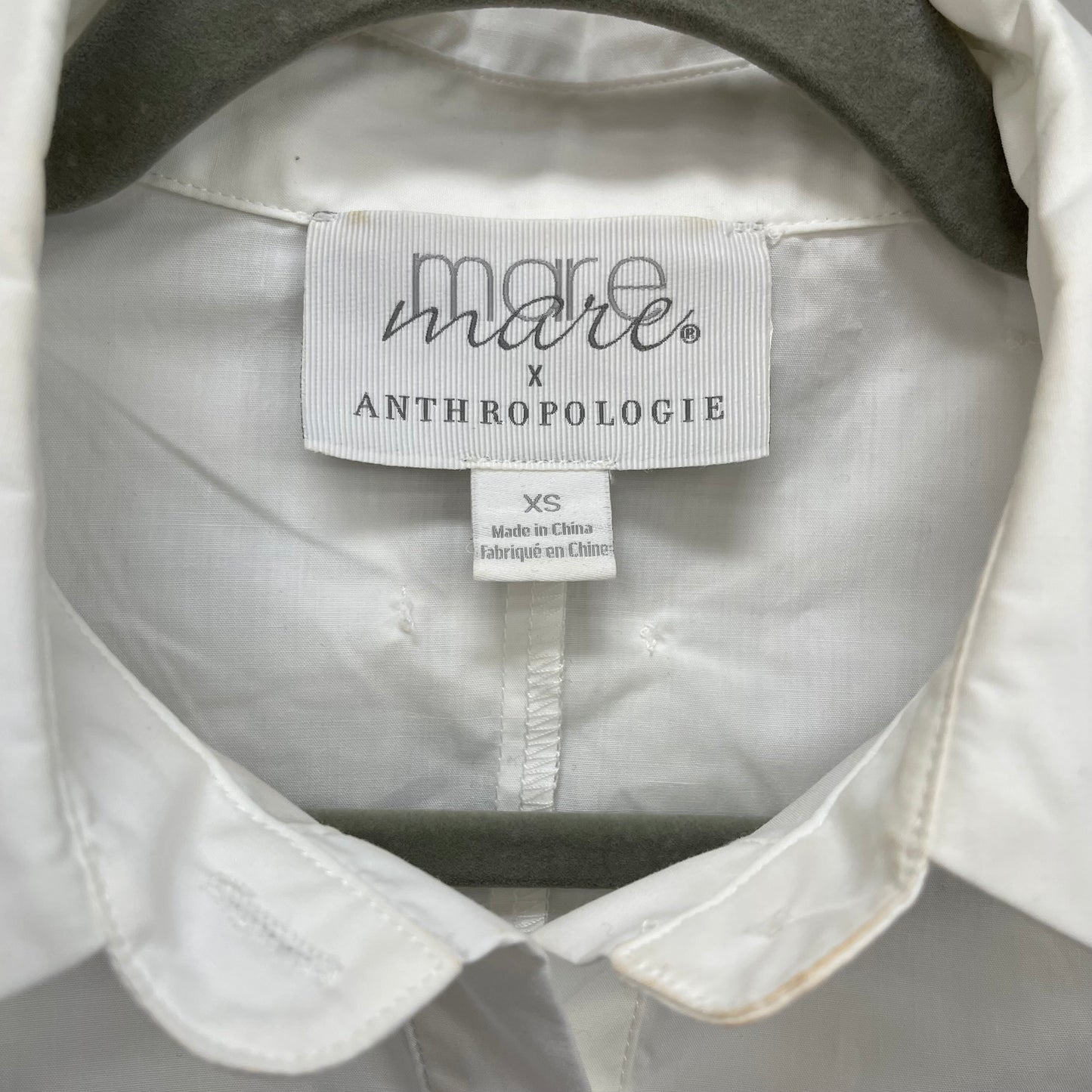 Top Long Sleeve By Anthropologie In White, Size: Xs