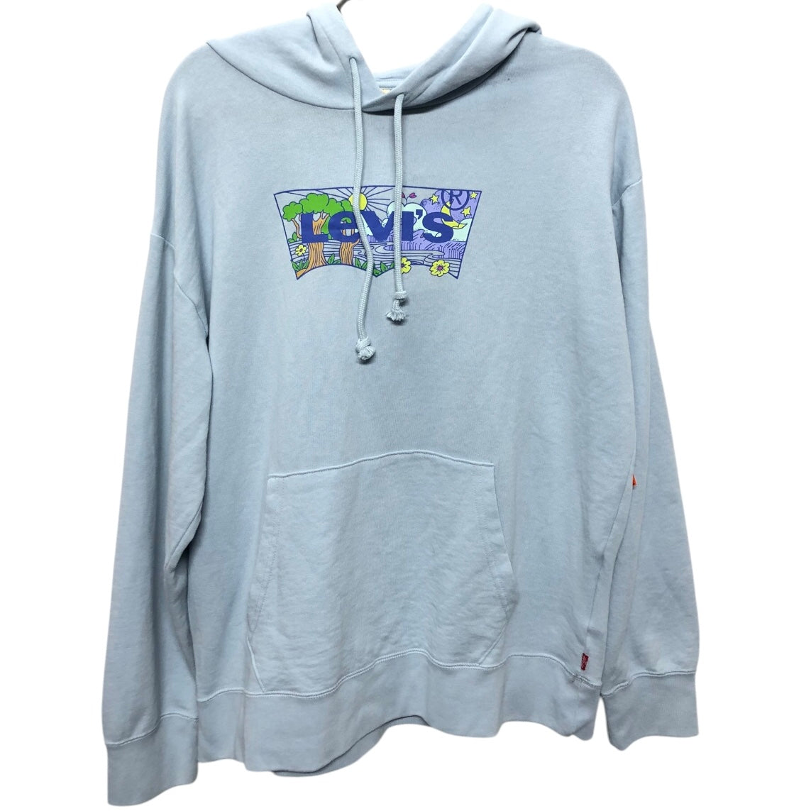 Sweatshirt Hoodie By Levis In Blue, Size:L