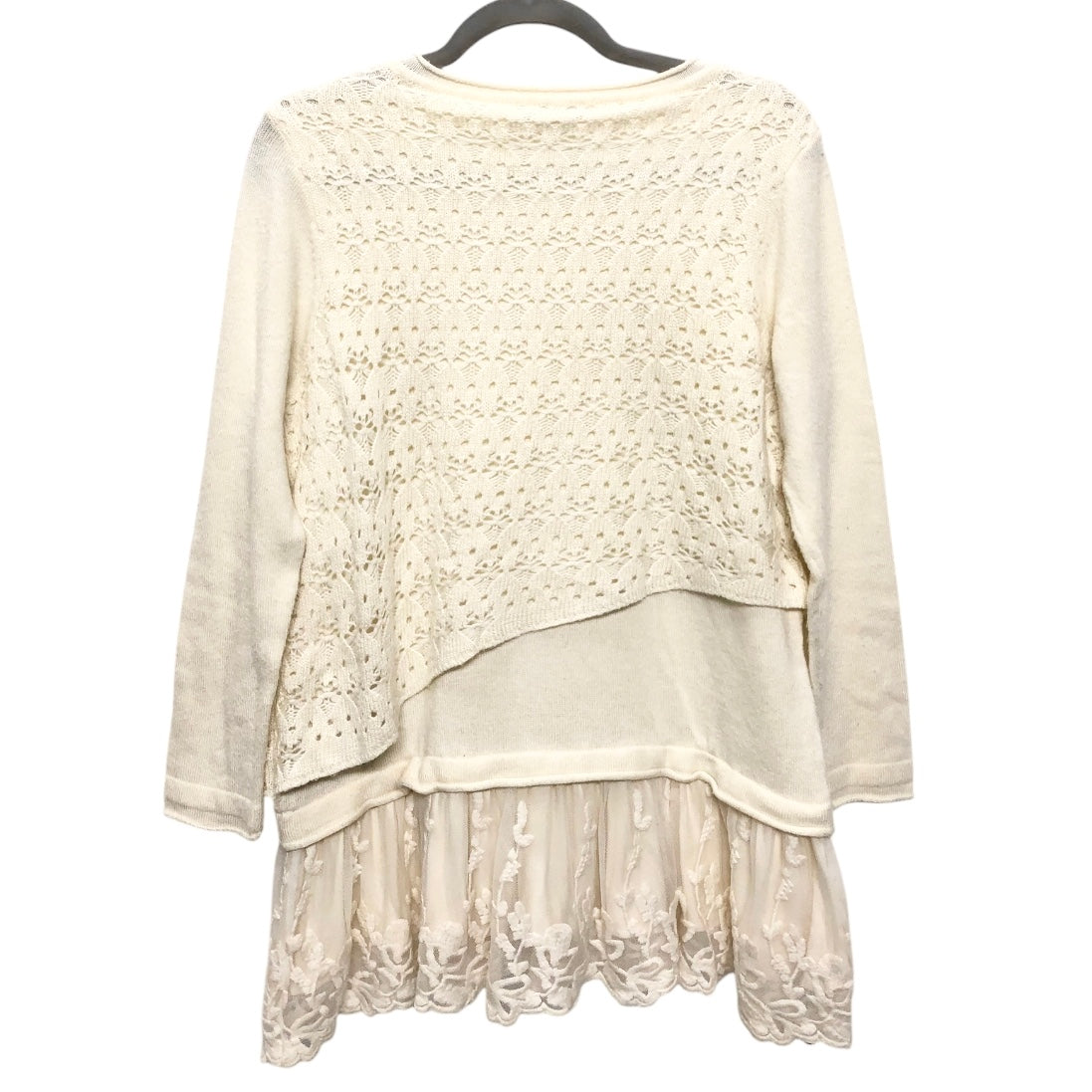 Sweater By John Mark In Cream, Size:M