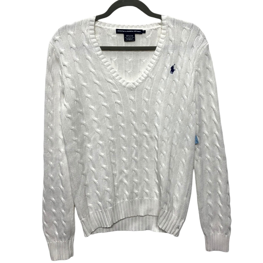 Sweater By Ralph Lauren In White, Size:L