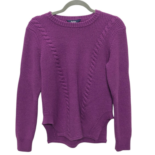 Sweater By Clothes Mentor In Purple, Size:M