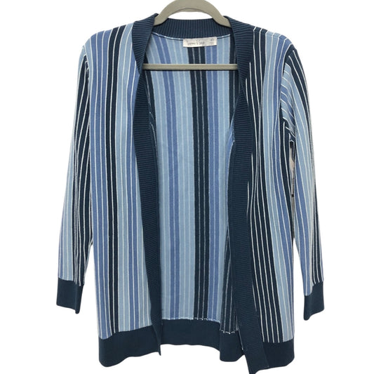 Sweater Cardigan By Clothes Mentor In Blue, Size:Xs