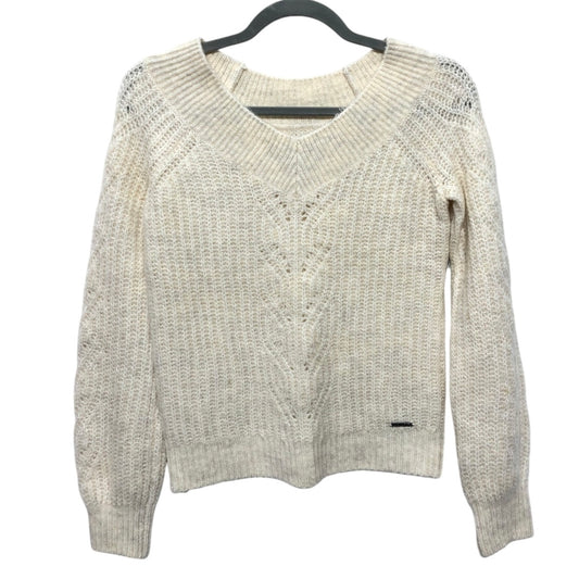 Sweater By Abercrombie And Fitch In Cream, Size:Xs