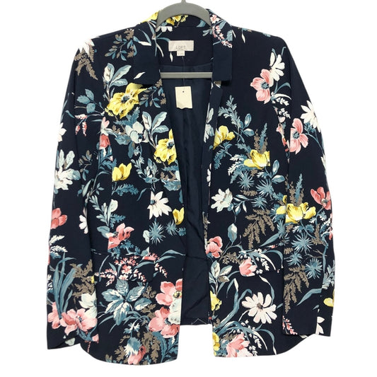 Blazer By Loft In Blue & Yellow, Size:0P