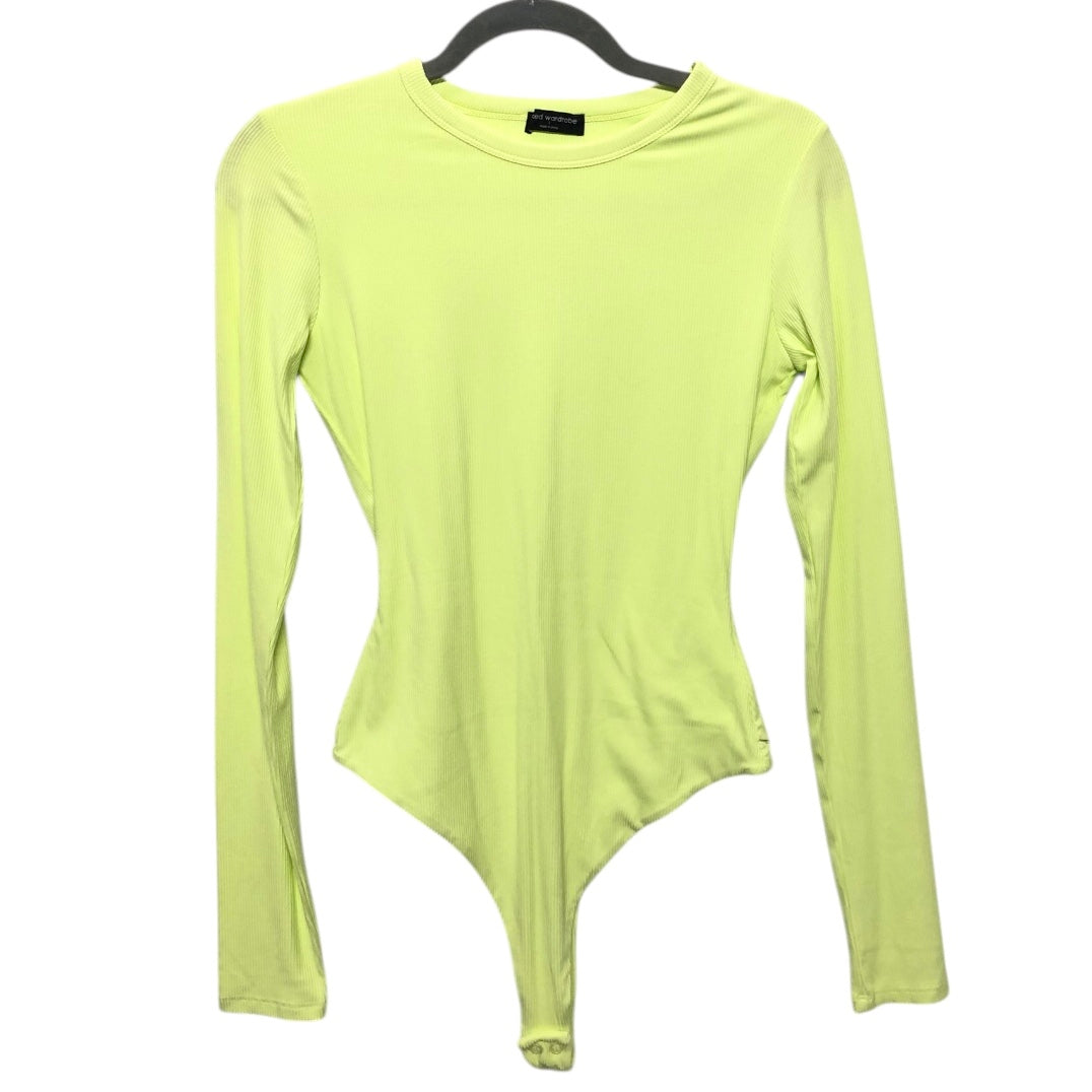 Bodysuit By Clothes Mentor In Chartreuse, Size:L