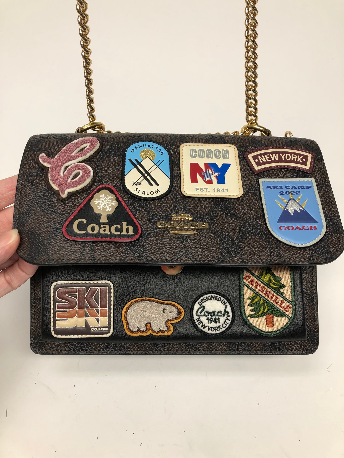 Crossbody Designer By Coach, Size: Medium