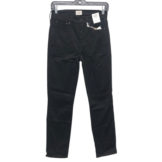 Jeans Straight By J. Crew In Black, Size:0