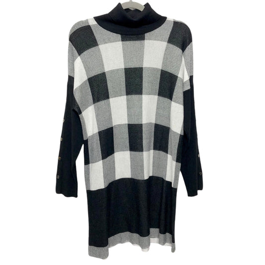 Tunic Ls By John Mark In Black & White, Size:M