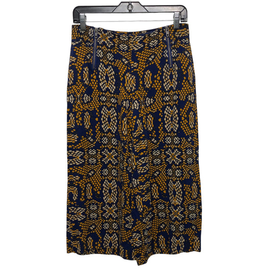 Pants Cropped By Anthropologie In Blue & Yellow, Size:2