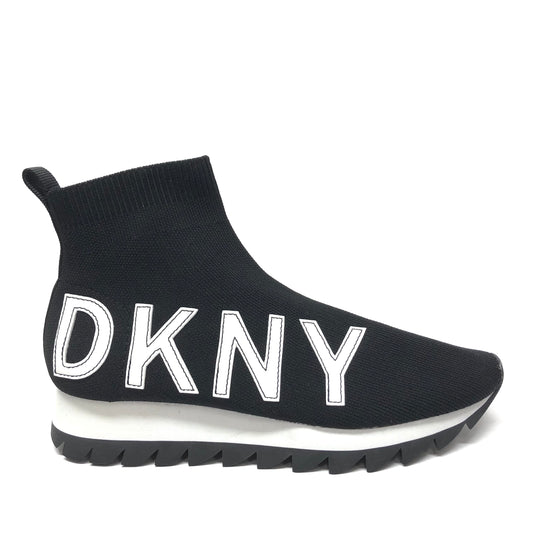 Shoes Sneakers By Dkny In Black & White, Size: 9.5