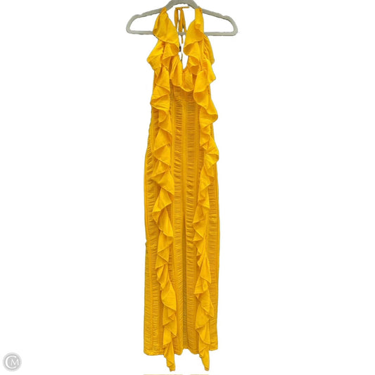 Dress Casual Maxi By Fashion Nova In Yellow, Size: M