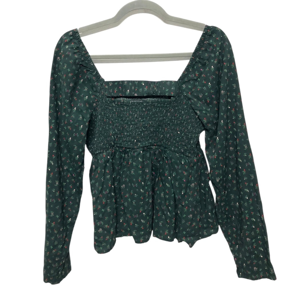 Blouse Ls By Old Navy In Green, Size:M